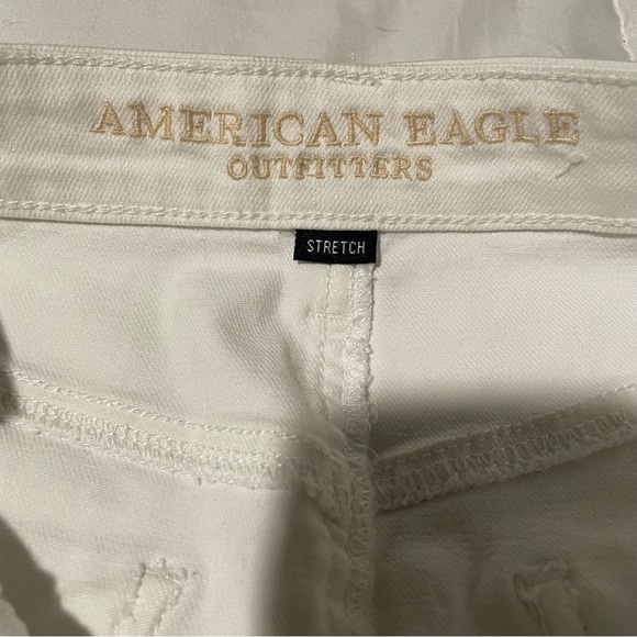 American Eagle White denim distressed skirt - Picture 4 of 4